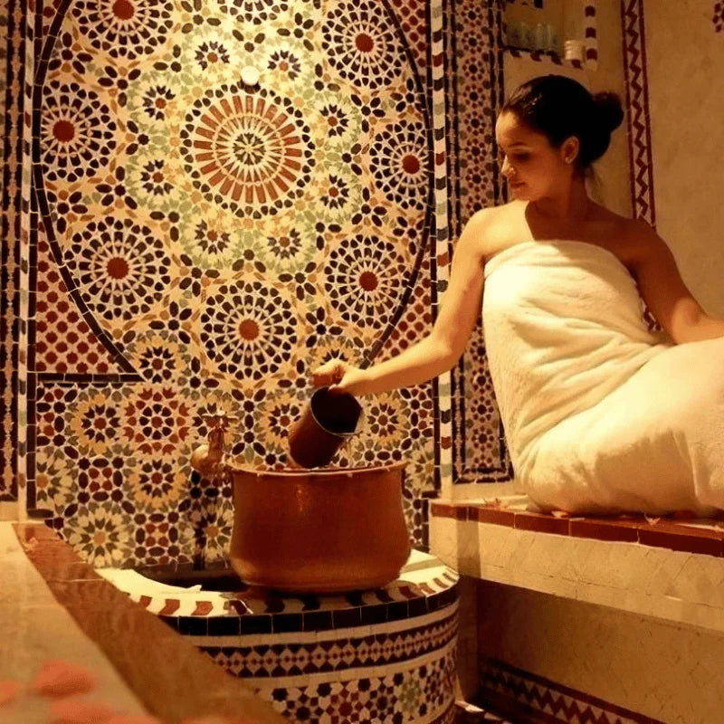 Moroccan bath subscription 3 times + 1 free - إشتراك الحمام المغربي 3 مرات + 1 مجاناً